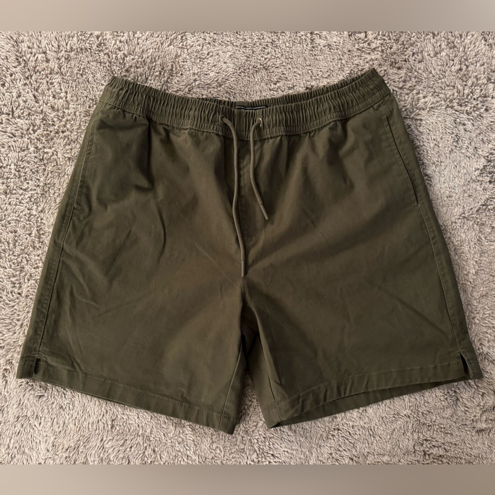 Men's Olive Green Casual Shorts